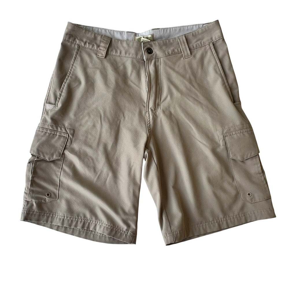 Lake & Trail Cargo Shorts Mens Size 32 Hiking Casual Outdoor Pockets Stretch Tan